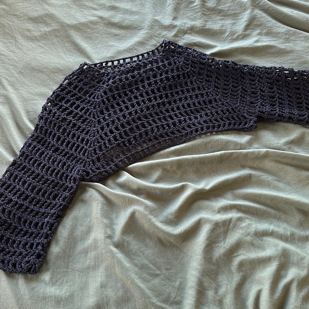 hand crocheted coverup